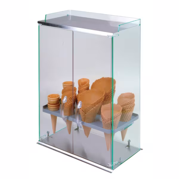 Cone Dispensers & Ice Cream Display Accessories, Cone Holders, Plexiglass Dispensers, Ice Cream Presentation Equipment, Display Accessories